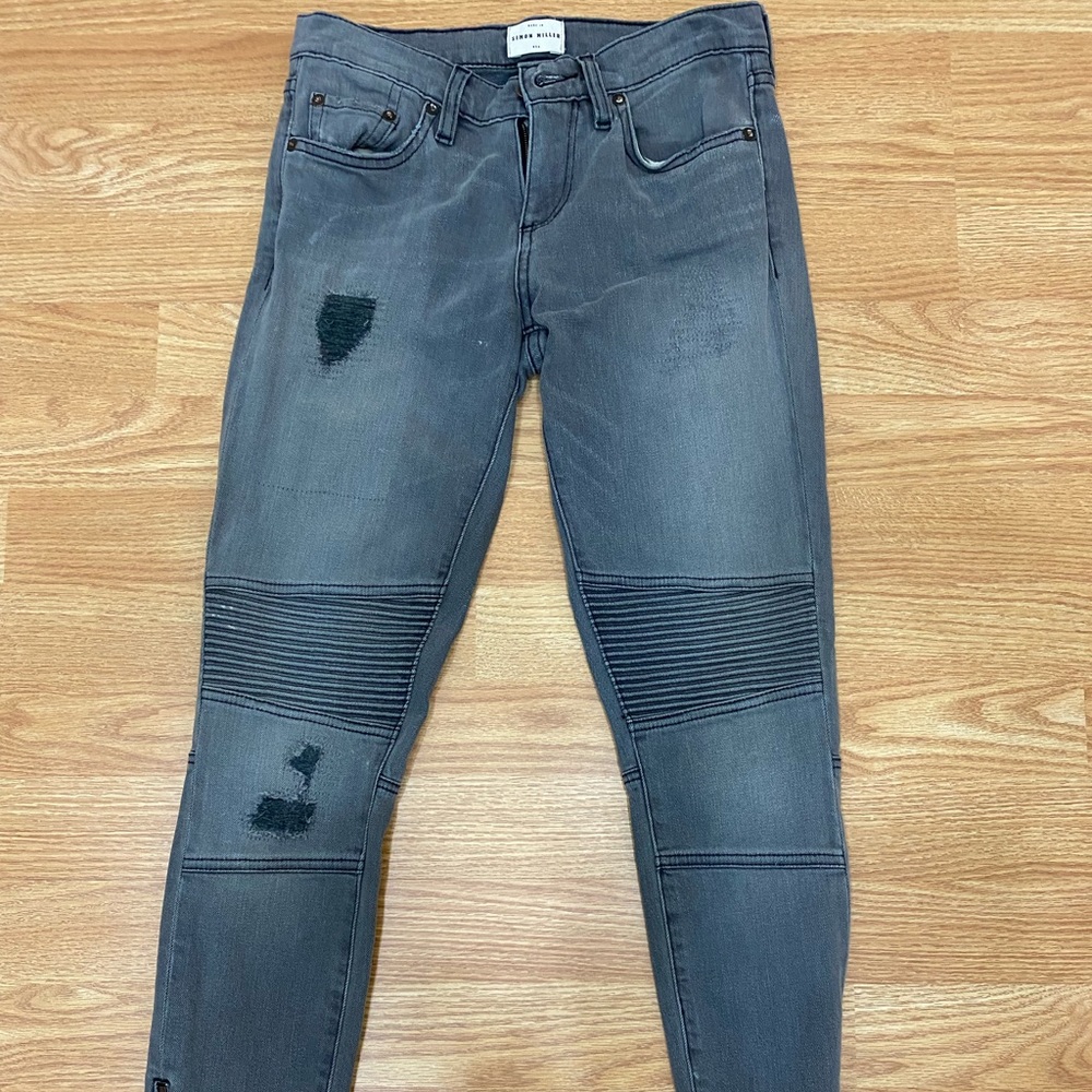 Simon Miller Moto jeans never worn NEW size 24 washed grey